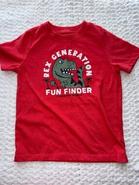 Garanimals Red T‑Shirt with Green Dino "Rex Generation" Graphic